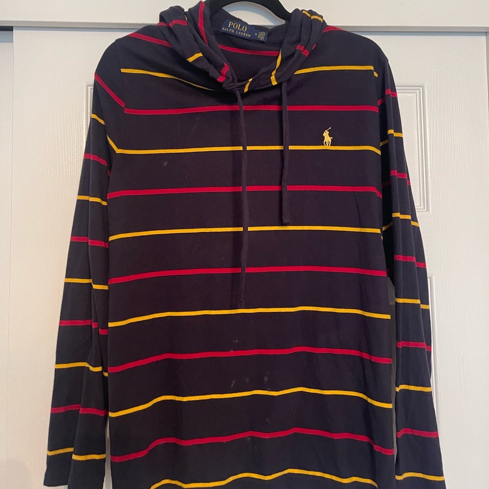 Ralph Lauren Striped Polo long sleeve sweatshirt SIZE M